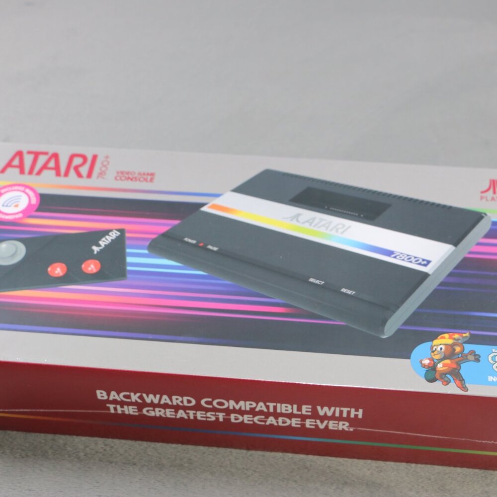NEW SEALED Atari 7800+ Console Bundle CX78+ Wireless Controller Crystal Quest